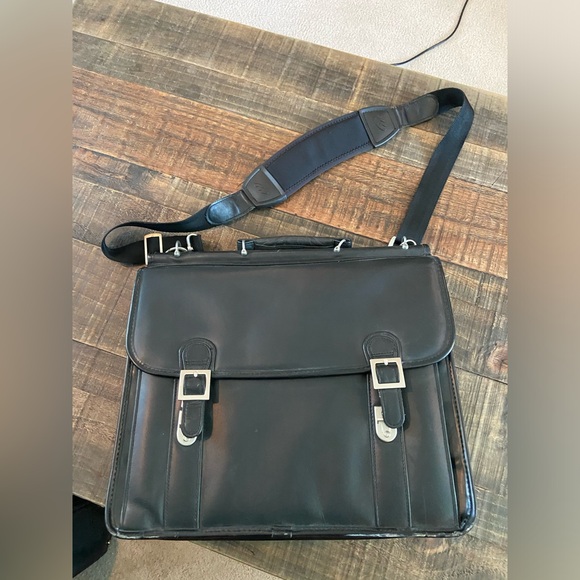Other - Leather brief case men’s black case